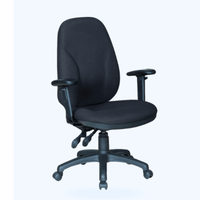 כסא משרדי צחור - כסא מחשב עם ידיות מגיע מורכב | Kapra