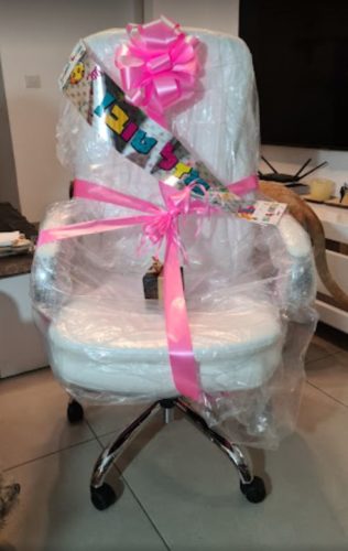 כסא מנהלים לבן מרסיי ניקל photo review