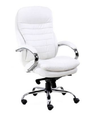 כסא מנהלים לבן מרסיי SILVER | קפרה כסא מנהלים