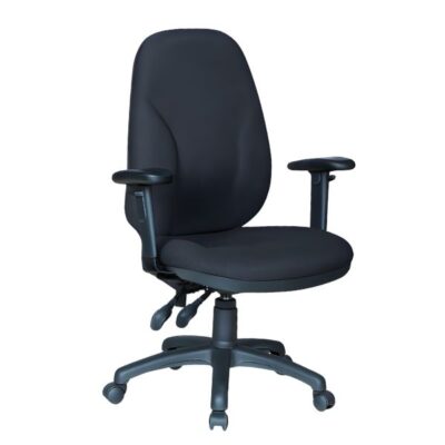 כסא משרדי צחור - כסא מחשב עם ידיות מגיע מורכב | Kapra