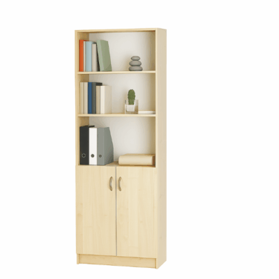 כוננית משרדית משולבת ארון אחסון קלסרים עם דלתות | קפרה