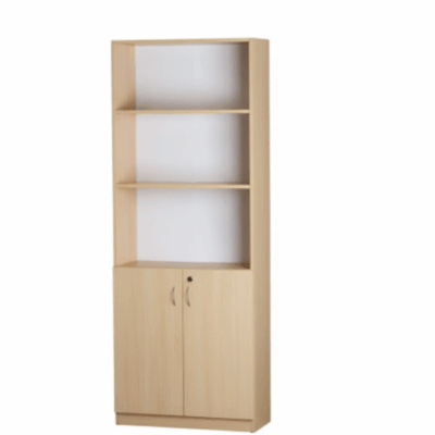 כוננית משרדית משולבת ארון אחסון קלסרים עם דלתות | קפרה