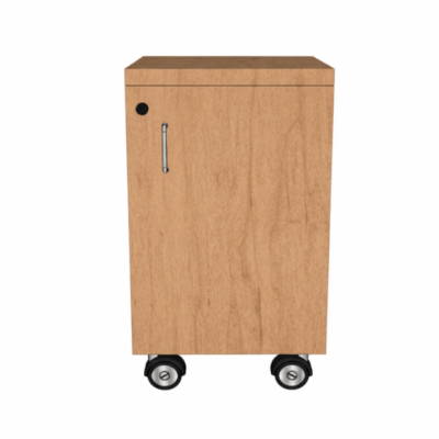 ארונית עץ ניידת עם דלת ונעילה | קפרה ריהוט משרדי