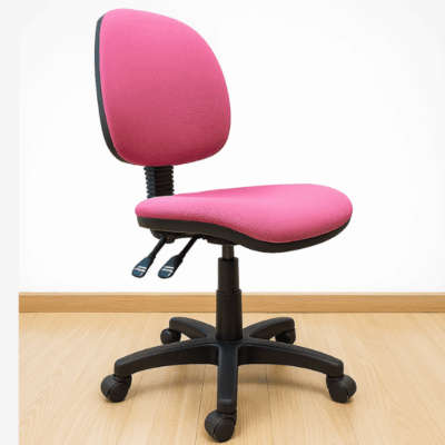 כסא מחשב ללא ידיות שושן ורוד | קפרה כסאות מחשב