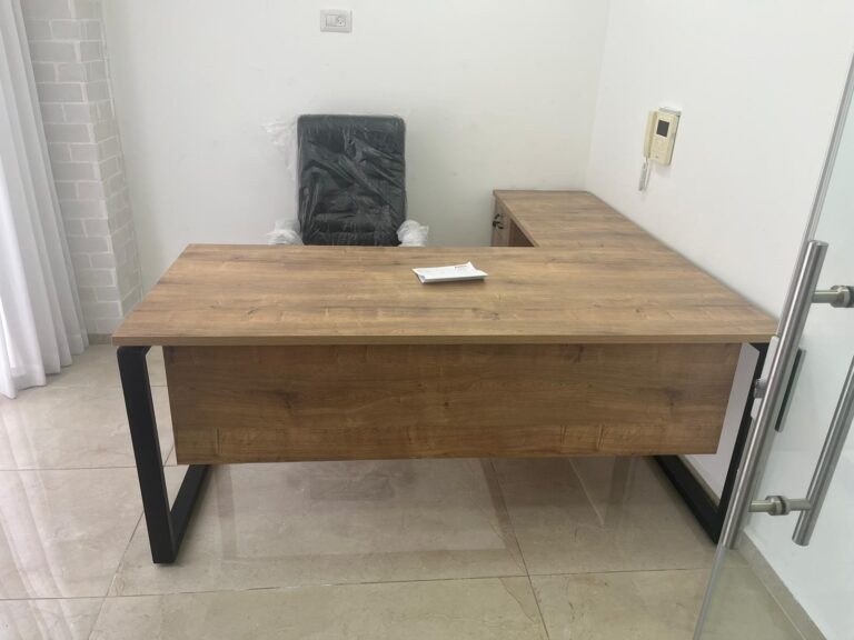 שולחן פינתי עץ טבעי ולבן מערכת שולחן ושלוחה טוטנהאם photo review