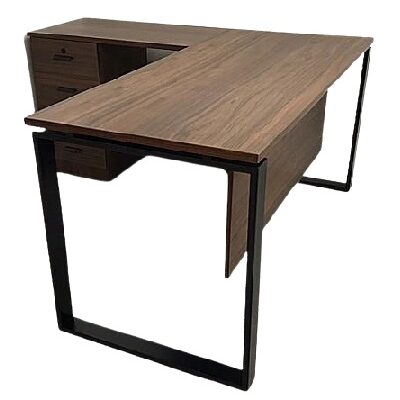 שולחן פינתי חום מערכת שולחן ושלוחה טוטנהאם | קפרה