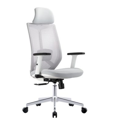 כסא מחשב אפור רוניטק עם משענת ראש | קפרה