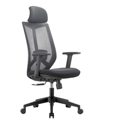 כסא מחשב רוניטק שחור עם משענת ראש | קפרה