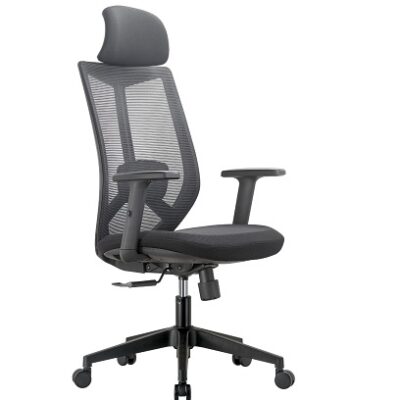 כסא מחשב רוניטק שחור עם משענת ראש | קפרה