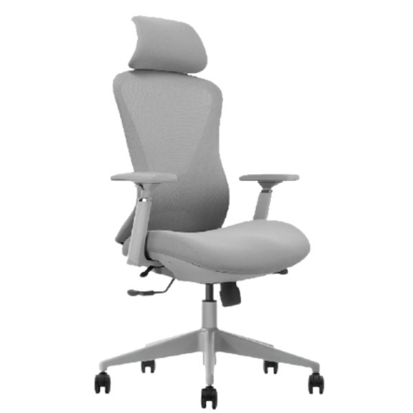 כסא מנהלים ארגונומי דגם אלה בצבע אפור עד 140 ק"ג | קפרה כסאות