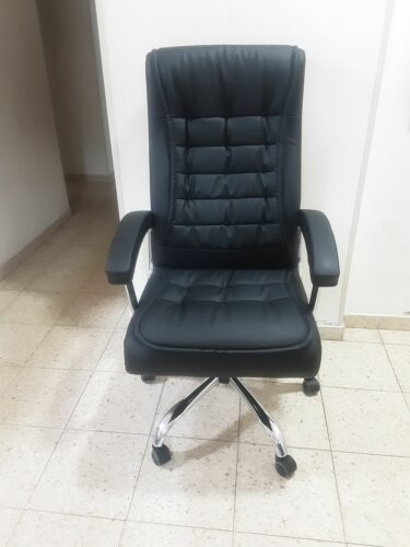 כסא מנהלים אורתופדי שחור לרנקה עם ריפוד קפיצים מגיע מורכב ומוכן לישיבה | kapra