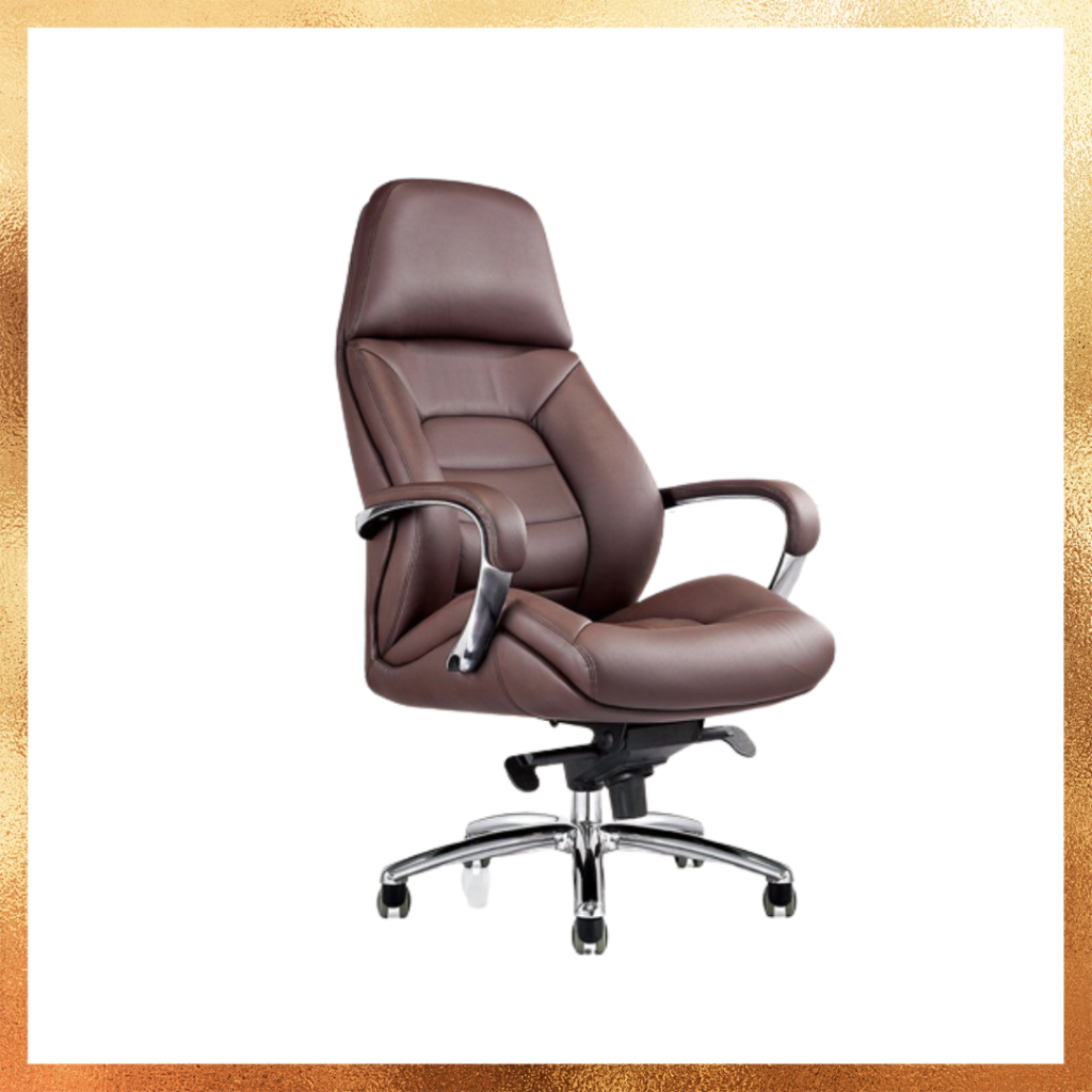כסא מנהלים לכבדי משקל ריינג'רס חום | עד 150 ק"ג | קפרה כסאות מנהלים