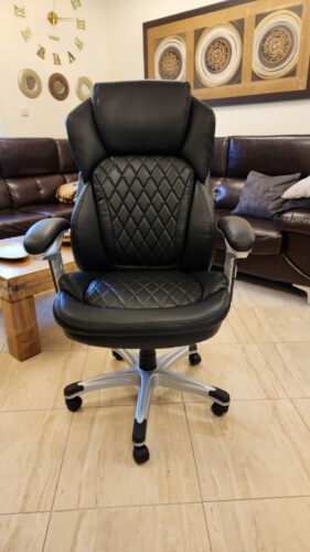 כסא מנהלים לישיבה ממושכת אייאקס - ידיות מתכווננות, מגיע מורכב photo review