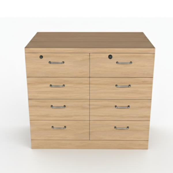 ארון 8 מגירות למשרד ולבית ארונית עץ כוננית אחסון מעוצבת למסמכים | קפרה