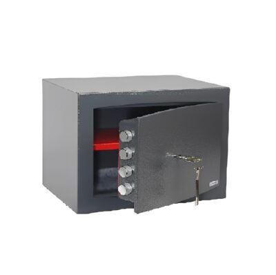 כספת ביתית כבדה עם מפתח דגם MD-KS-250 | קפרה (Kapra) | פלדה עבה