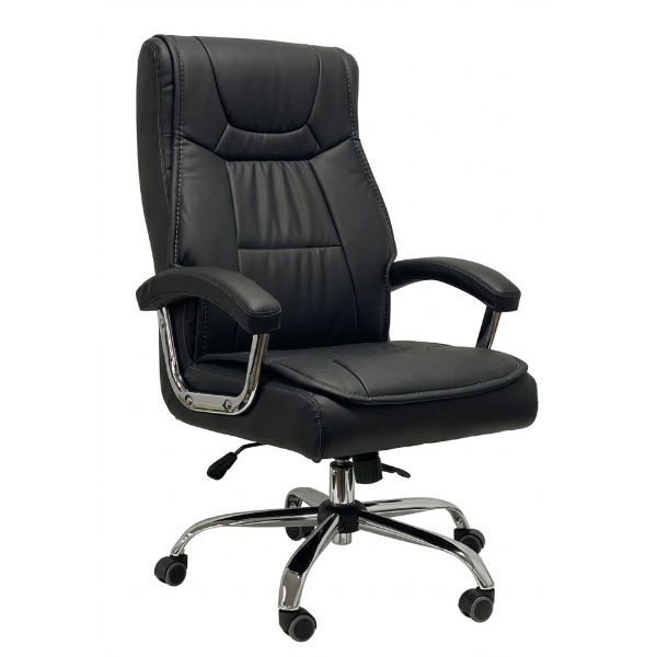 כסא מנהלים ונצואלה גב גבוה שחור, מגיע מורכב | קפרה