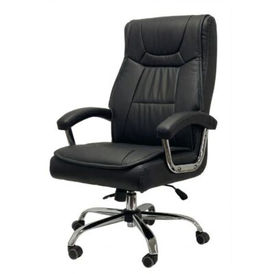 כסא מנהלים ונצואלה גב גבוה שחור, מגיע מורכב | קפרה