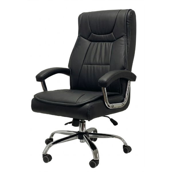 כסא מנהלים ונצואלה גב גבוה שחור, מגיע מורכב | קפרה