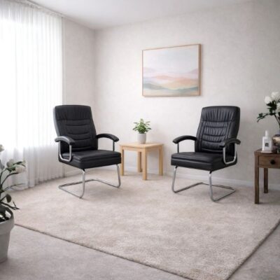 כסא המתנה בוליביה – כסא לחדר ישיבות דמוי עור, מגיע מורכב | קפרה