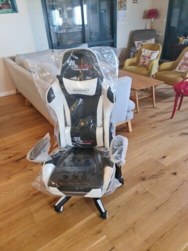 כסא גיימינג PitsTop Shankly לבן photo review