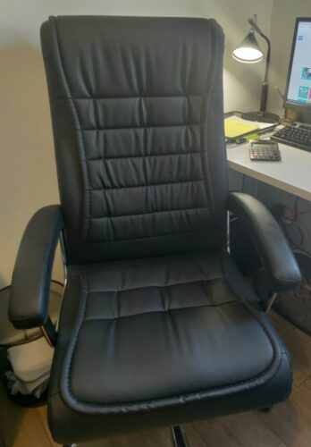 כסא מנהלים אורתופדי שחור לרנקה עם ריפוד קפיצים מגיע מורכב ומוכן לישיבה | kapra