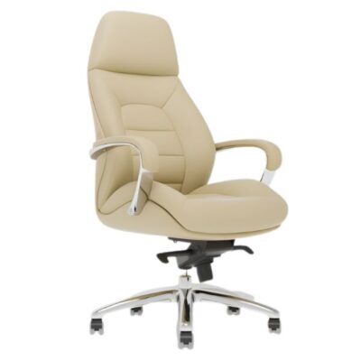 כסא מנהלים ארגונומי ריינג'רס בז' קרם לכבדי משקל עד 150 ק"ג קפרה