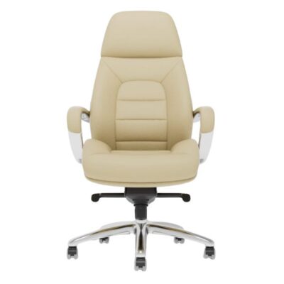 כסא מנהלים ארגונומי ריינג'רס בז' קרם לכבדי משקל עד 150 ק"ג קפרה