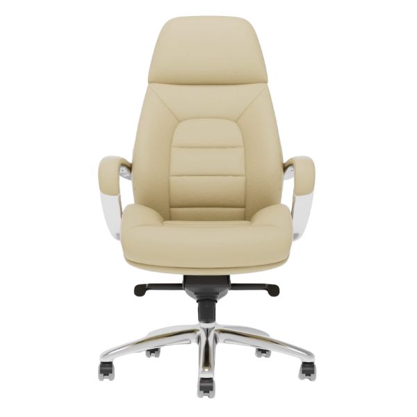 כסא מנהלים ארגונומי ריינג'רס בז' קרם לכבדי משקל עד 150 ק"ג קפרה