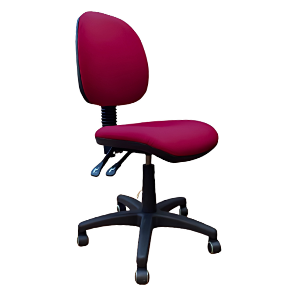 כסא מחשב ללא ידיות שושן בורדו | קפרה כסאות מחשב