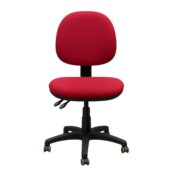 כסא מחשב ללא ידיות טופ שושן בורדו – תמונה 3