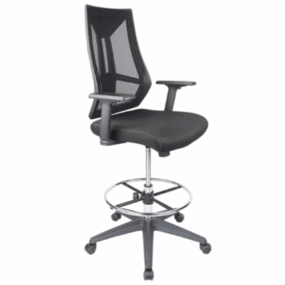 כסא שרטט כסא מעבדה גבוה אינפיניטי עם ידיות | קפרה