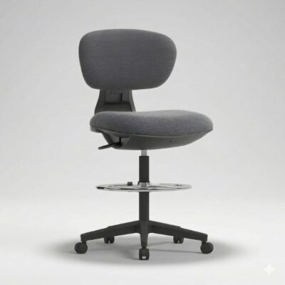 כסא שרטט ומעבדה גבוה לדלפק ועמדות קופה, מגיע מורכב | קפרה