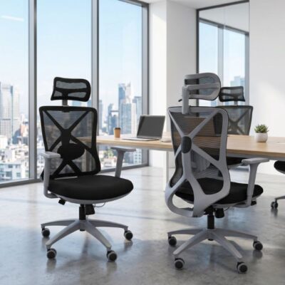 כסא מנהלים ארגונומי בופאלו 66 גב רשת - מגיע מורכב | קפרה