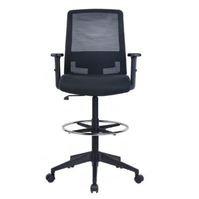 כסא שרטט ארגונומי גבוה דגם גברי עם גב רשת - מגיע מורכב | קפרה